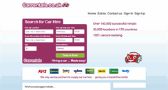 Desktop Screenshot of bookings.carrentals.co.uk