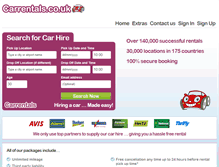 Tablet Screenshot of bookings.carrentals.co.uk