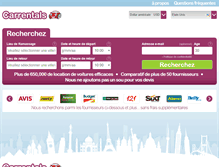 Tablet Screenshot of carrentals.fr